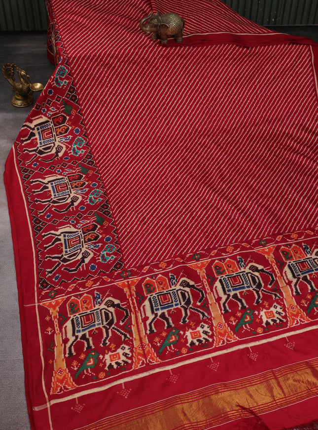 Red Patan Patola Silk Saree