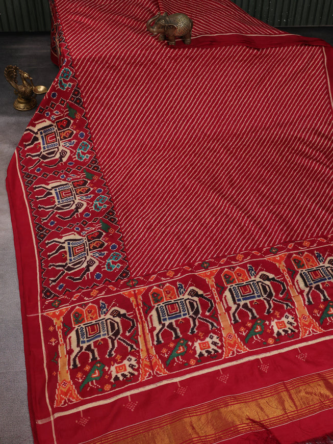 Red Patan Patola Silk Saree