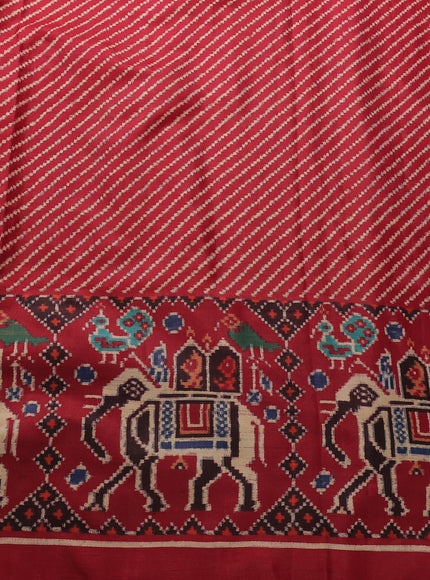 Red Patan Patola Silk Saree
