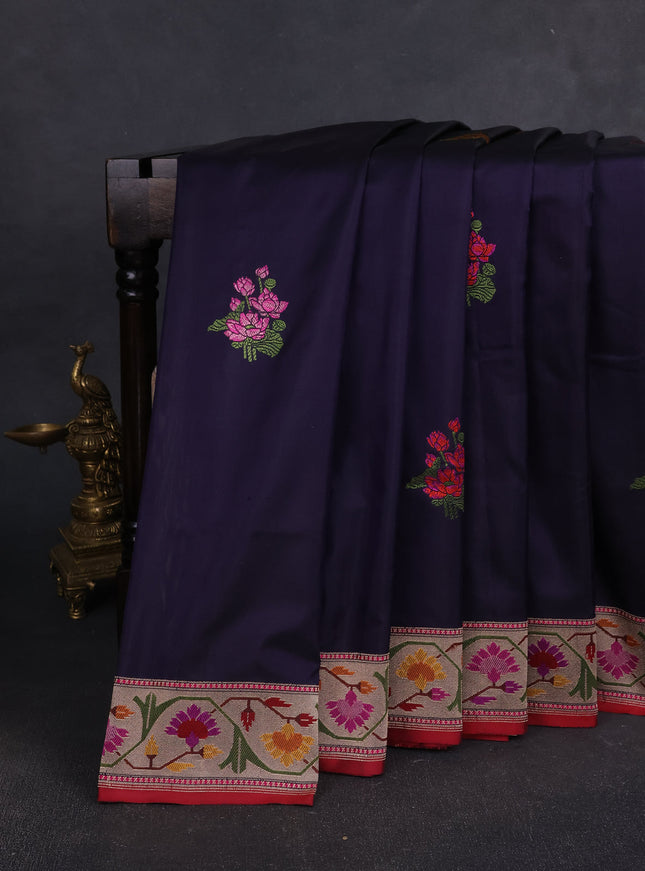 Jamun Banarasi Silk Saree