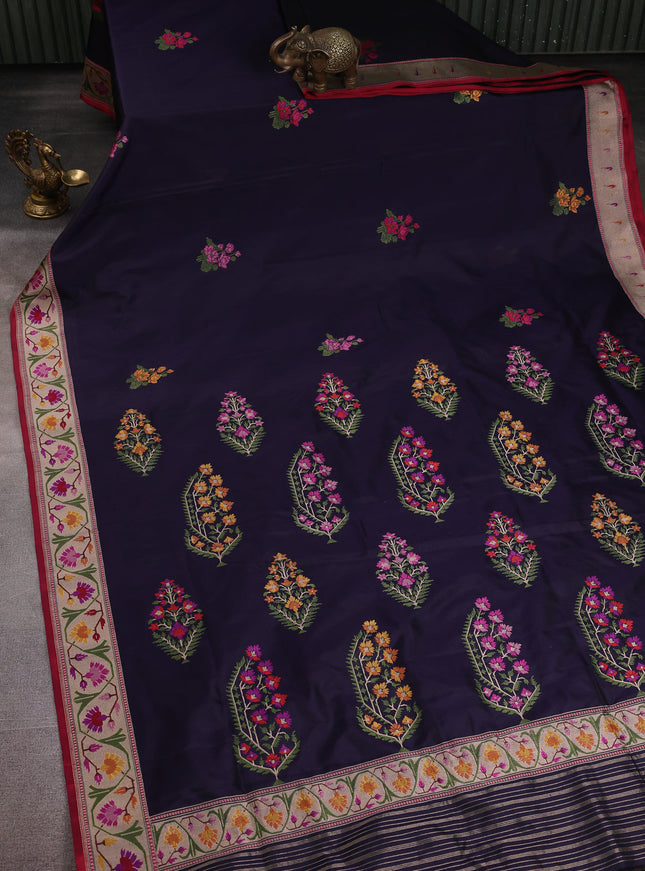 Jamun Banarasi Silk Saree