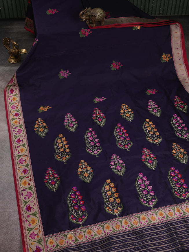 Jamun Banarasi Silk Saree