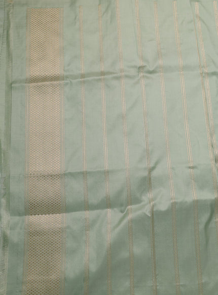 Pista Green Banarasi Silk Saree