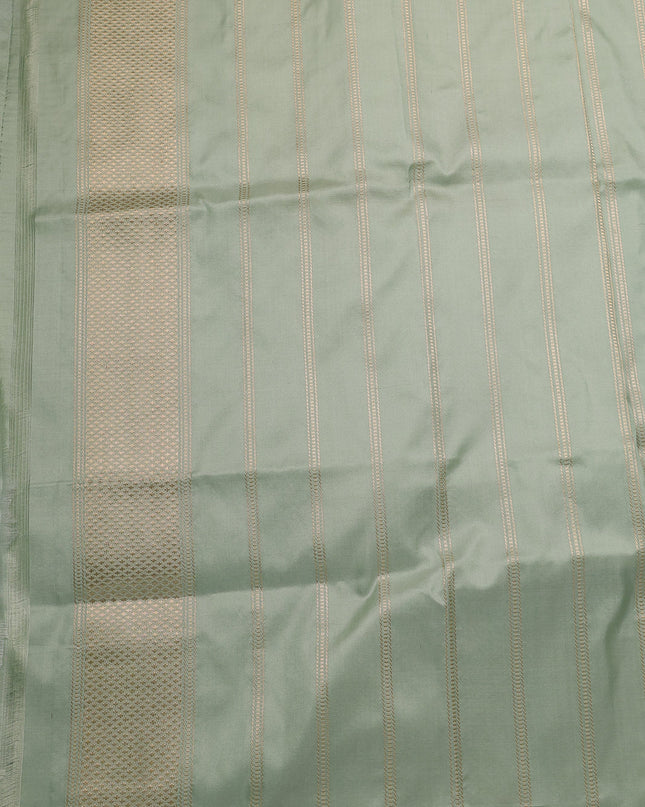 Pista Green Banarasi Silk Saree