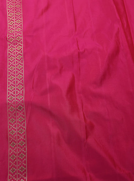 Golden Pink Banarasi Silk Tissue Saree