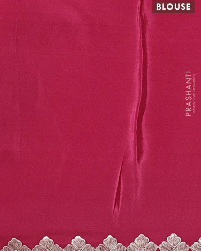 Pure organza silk saree pink with convent embroidery and embroidered border