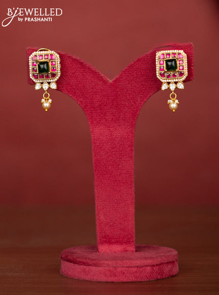 Antique chain with jadau kundan stones and pearl hangings
