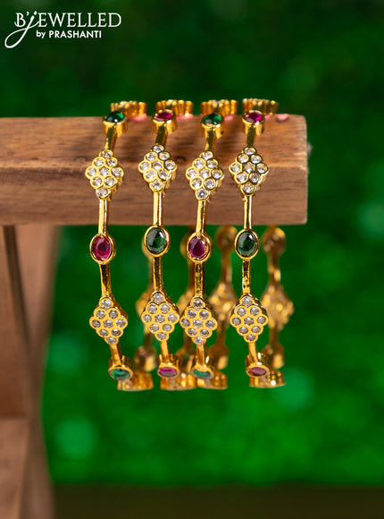 Antique bangles with kemp and cz stones