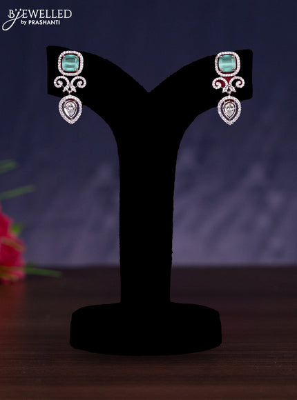 Zircon double layer haram with mint green and cz stones