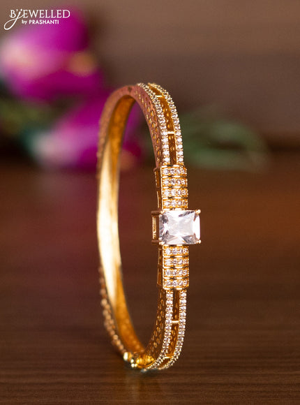 Bracelets with cz stones in gold finish
