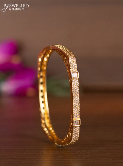 Bracelets with cz stones in gold finish