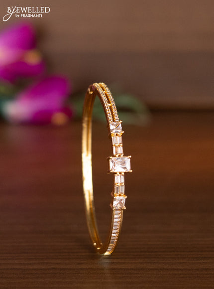 Bracelets with cz stones in gold finish