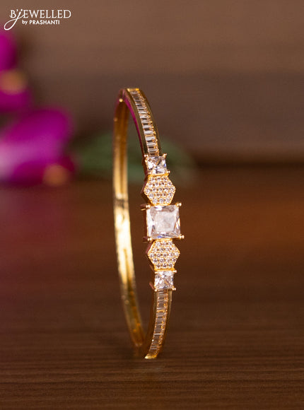 Bracelets with cz stones in gold finish