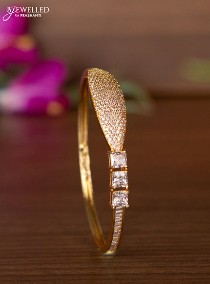 Bracelets with cz stones in gold finish