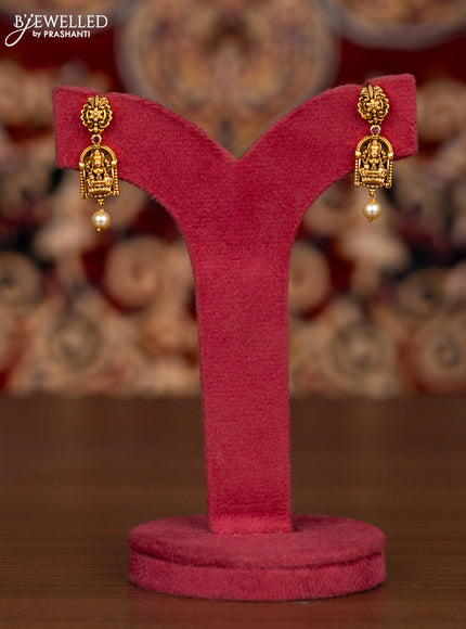 Antique haaram lakshmi kasu design with ruby stones