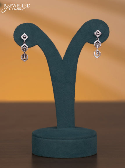 Zircon necklace with cz stones