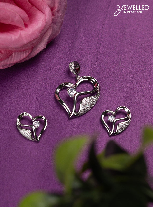 Zircon Pendant Set