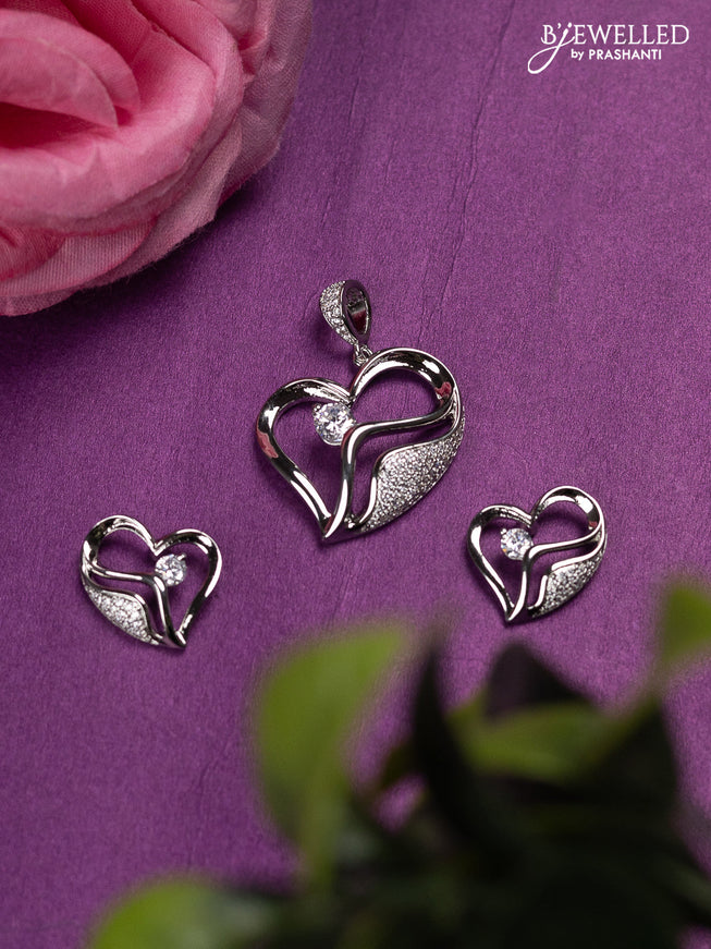 Zircon Pendant Set