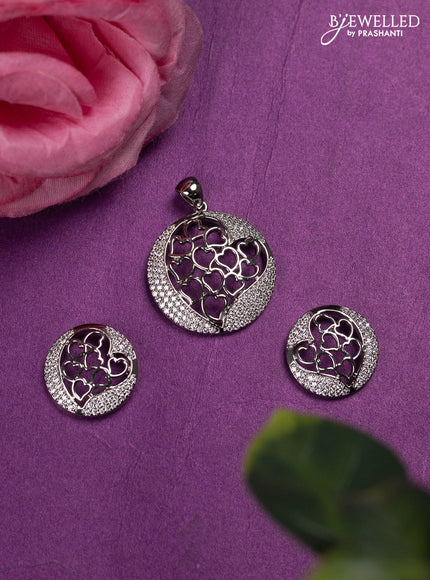 Zircon Pendant Set