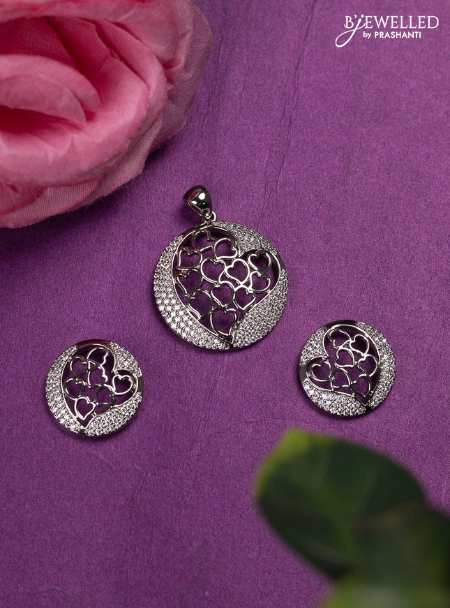 Zircon Pendant Set