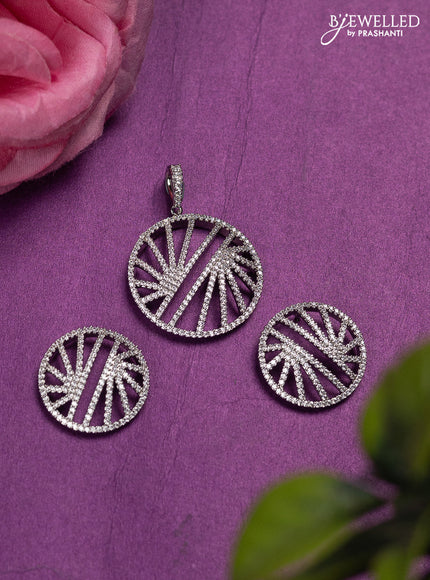 Zircon Pendant Set
