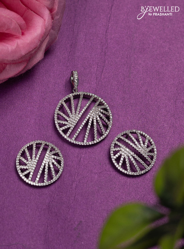 Zircon Pendant Set