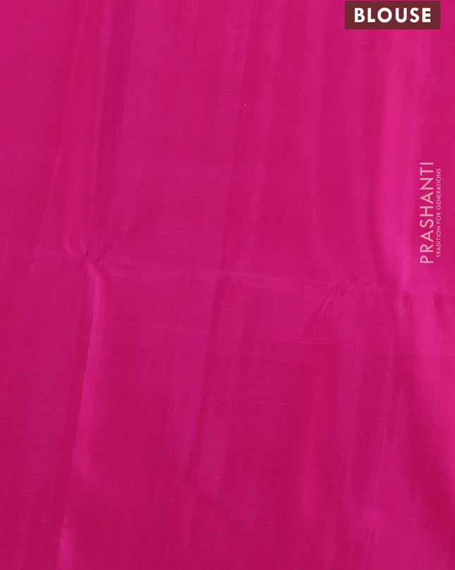 Pure soft silk saree dual shade of yellowish pink and pink with zari woven buttas and zari woven border