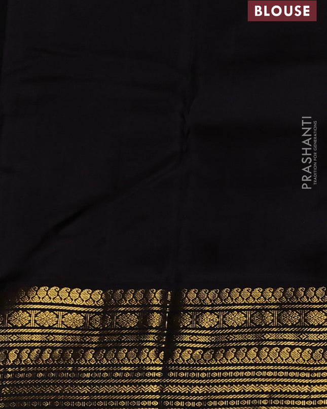 Pure kanchipuram silk saree light pink and coffee brown with zari woven buttas and zari woven korvai border