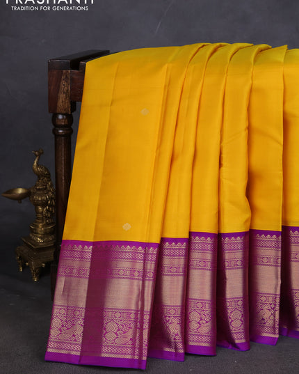Pure kanchipuram silk saree coffee brown and teal blue with allover zari checked pattern in borderless style