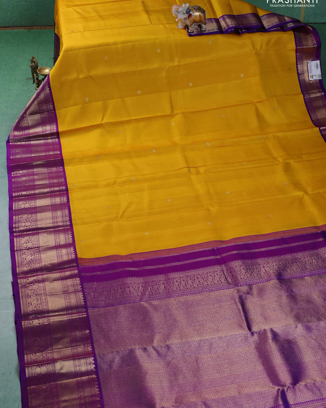 Pure kanchipuram silk saree coffee brown and teal blue with allover zari checked pattern in borderless style