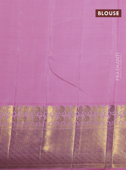 Pure kanchipuram silk saree deep maroon and light pink with zari woven buttas and zari woven korvai border