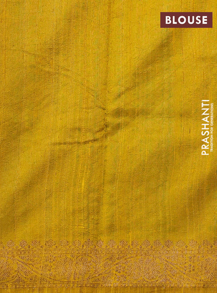Banarasi raw silk saree teal shade with woven buttas and woven border