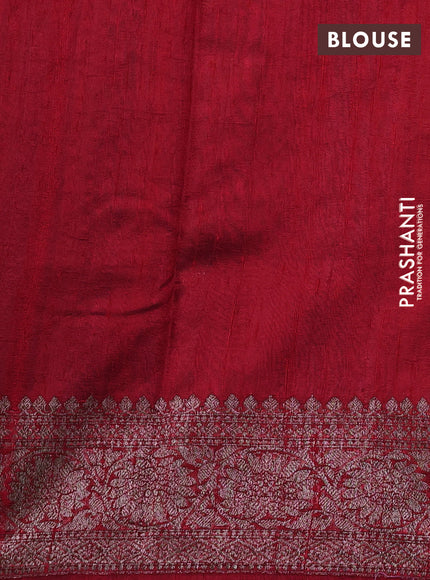 Banarasi raw silk saree lavender with woven buttas and woven border