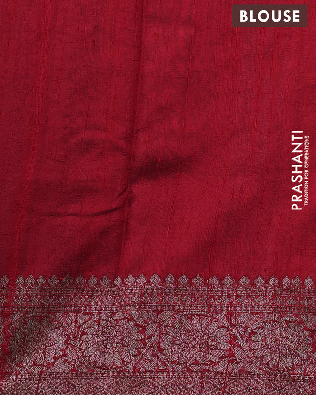 Banarasi raw silk saree lavender with woven buttas and woven border