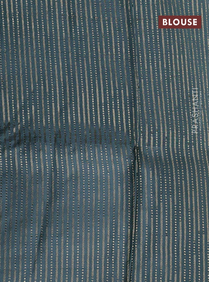 Kota silk saree pastel blue with zari woven buttas and zari woven border
