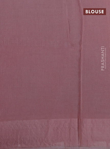 Kota silk saree peach pink with zari woven buttas and zari woven border