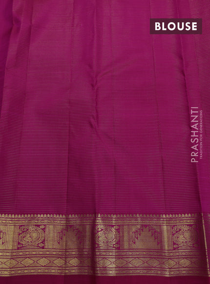 Pure kanchipuram silk saree pink with allover vairaosi pattern & buttas and zari woven border
