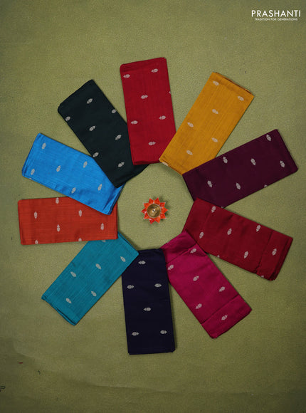 Raw silk blouse bit multi colour with Pack of 10