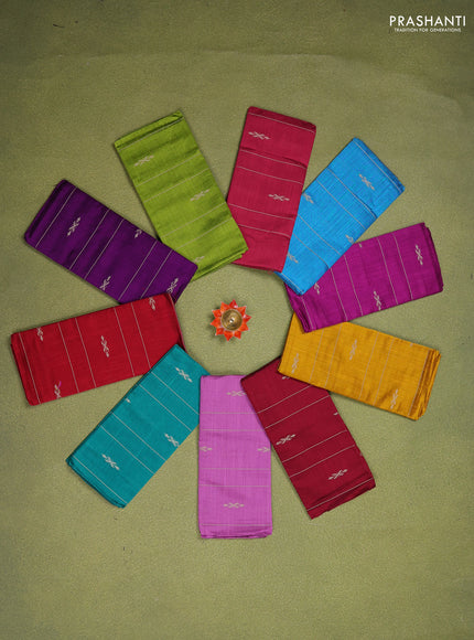 Raw silk blouse bit multi colour with Pack of 10
