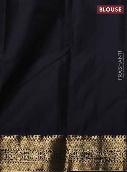 Bangalori silk saree mango yellow with black with allover zari woven stripes pattern and zari woven border