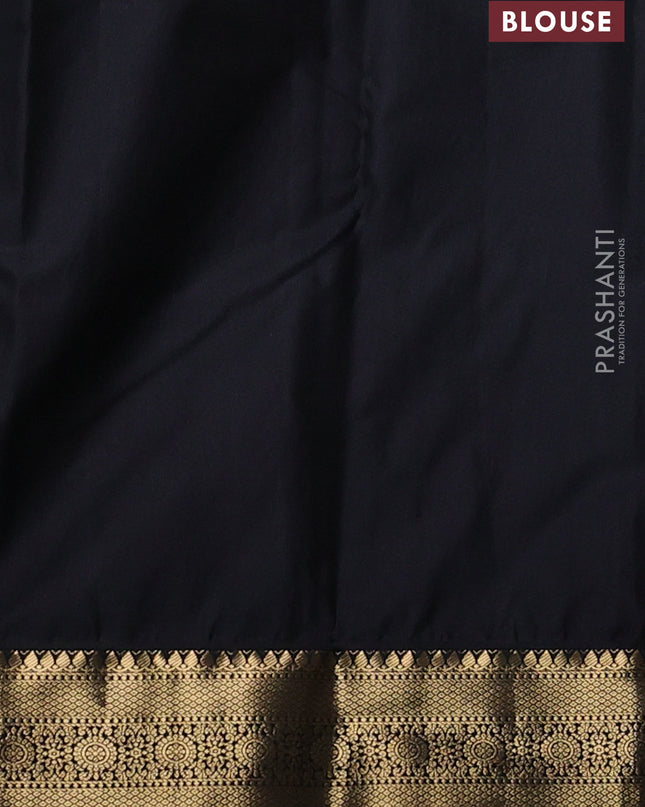 Bangalori silk saree mango yellow with black with allover zari woven stripes pattern and zari woven border