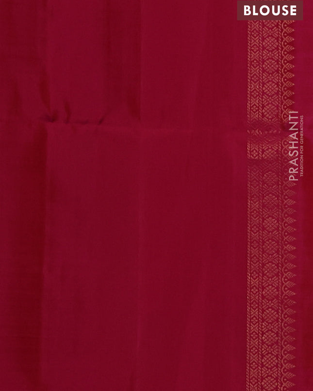 Pure soft silk saree dual shade of pink with allover zari weaves and zari woven border