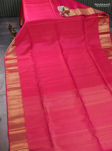 Pure soft silk saree pink with allover zari weaves and zari woven border