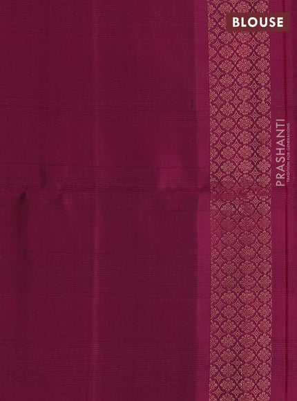 Pure soft silk saree magenta pink with zari woven buttas and zari woven border