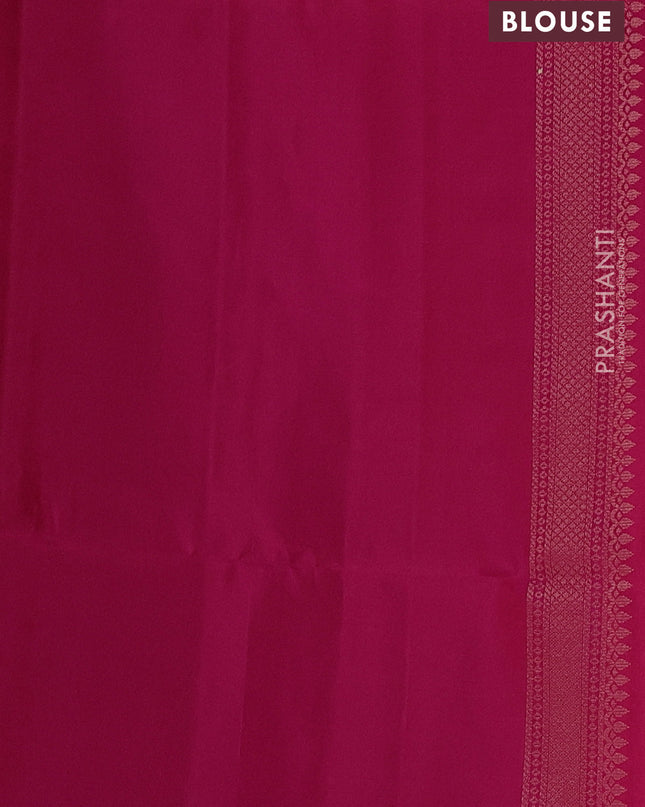 Pure soft silk saree pink with zari woven buttas and zari woven border