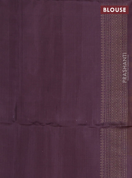 Pure soft silk saree yellow and pastel lavender with zari woven buttas and zari woven border