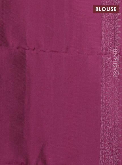 Pure soft silk saree mauve pink with silver zari woven buttas and zari woven border