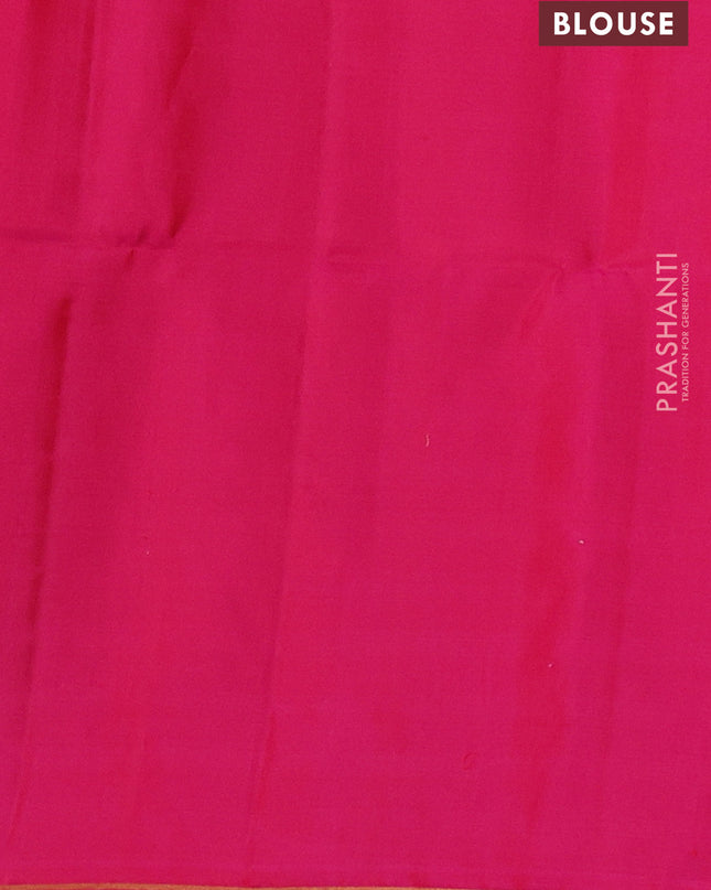 Pure soft silk saree pink with zari woven buttas and zari woven border