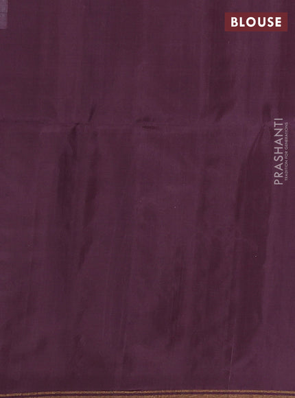 Pure soft silk saree pastel lavender with zari woven buttas and zari woven border