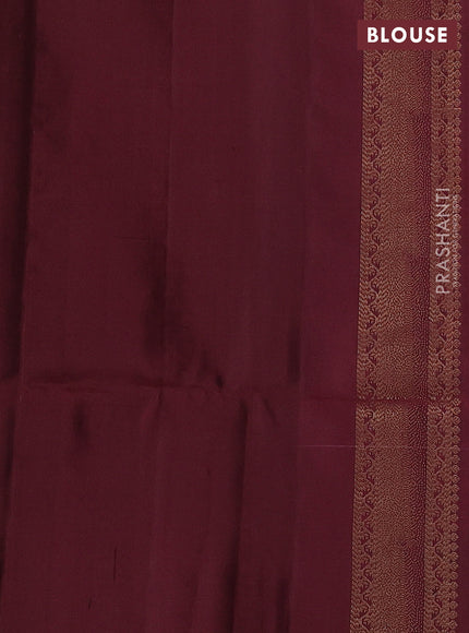 Pure soft silk saree purple shade and maroon with zari woven buttas and zari woven border